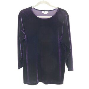 Solitaire Velvet Tee Womens XL Purple‎ Gypsy Goth Witchy Alt Whimsigoth Grunge